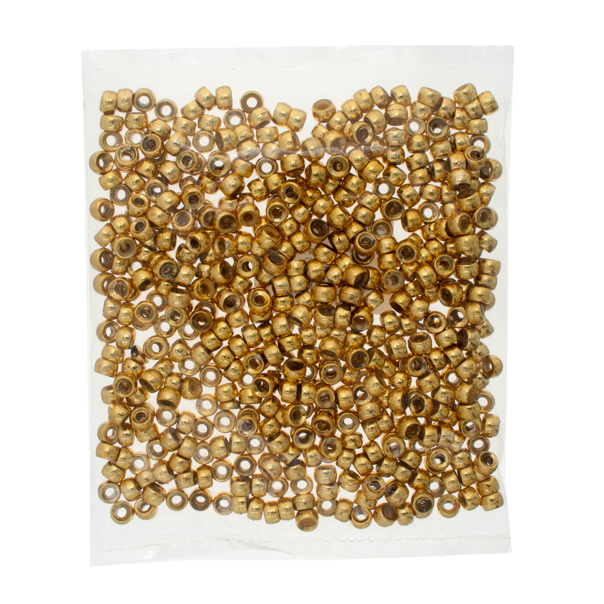 John Bead 6mm Metallic Mini Pony Beads